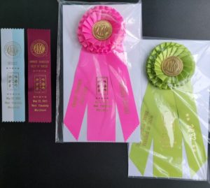 Show ribbons for Tapestry at the Friendship, MD show 5/22/2022